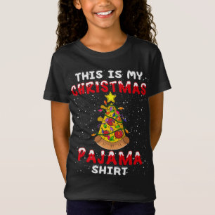 T-Shirt C'est mon pyjama de Noël Pizza Xmas Drôle