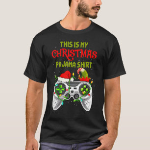T-shirt C'est mon pyjama de Noël Santa Elf Video Game C