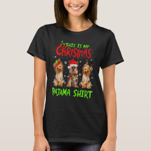 T-shirt C'est mon pyjama de Noël Yorkie Chien  Xmas