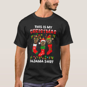 T-shirt C'Est Mon Pyjama De Noël Yorkshire Terrier Chien