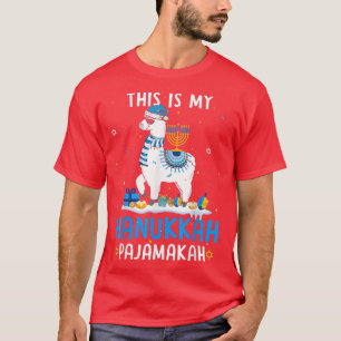 T-shirt C'est mon pyjama de pyjama Drôle Llama Hanoukka
