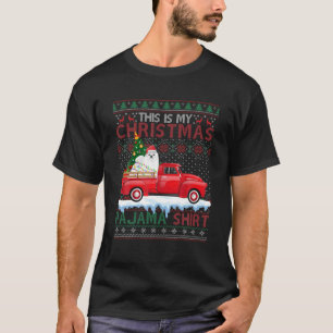 T-shirt C'Est Mon Pyjama Maltais Chien Maltais Moche Noël