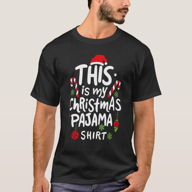 T-shirt C'Est Mon Pyjama Noël Noël 47 (Devant)