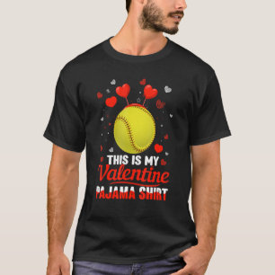 T-shirt C'Est Mon Pyjama Valentin Headband Softball Pl