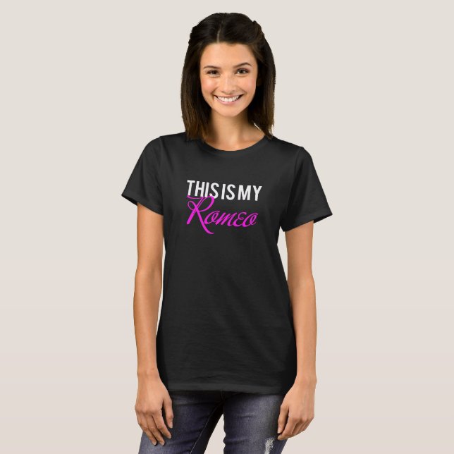 T-shirt C'est mon roméo (Devant entier)