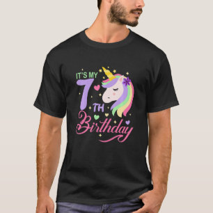 T-shirt C'est mon septième 7e anniversaire sept 7 ans