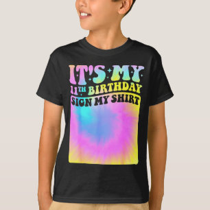 T-shirt C'est mon signe d'anniversaire de 11 ans Ma chemis