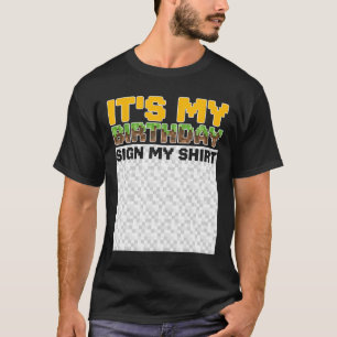 T-shirt C'est mon signe d'anniversaire Ma chemise Pixel Ga