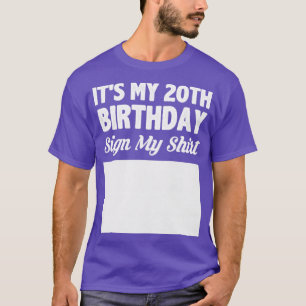 T-shirt C'est mon signe de 20e anniversaire ma chemise