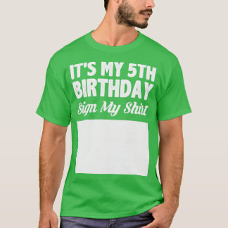 T-shirt C'est mon signe de 5e anniversaire ma chemise