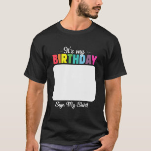 T-shirt C'Est Mon Signet D'Anniversaire Ma Chemise Pour Ho