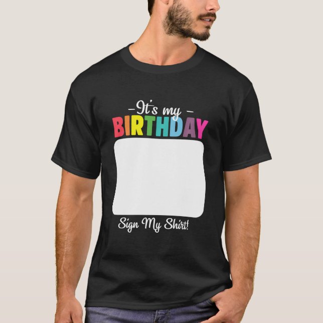 T-shirt C'Est Mon Signet D'Anniversaire Ma Chemise Pour Ho (Devant)