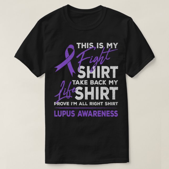 T-shirt C'Est Mon Soutien De Lutte Lupus Sensibilisation P (Design devant)