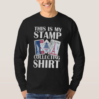 T-shirt C'Est Mon Timbre Collectant Philatelist Postal Wo