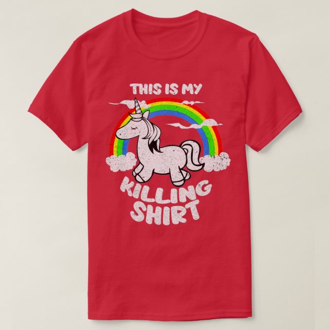 T-shirt C'Est Mon Unicorne Qui Tue (Design devant)