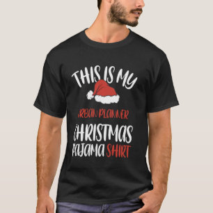 T-shirt C'Est Mon Urbain Planificateur Pajama De Noël Père