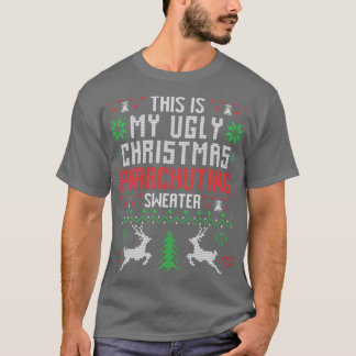 T-shirt C'Est Mon Vilain Chandail De Parachutisme De Noël