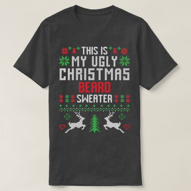 T-shirt C'Est Mon Vilain Sweater Beard Sweater Classic TS (Design devant)