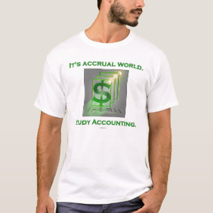 T-shirt C'est monde d'accumulation.  Comptabilité d'étude
