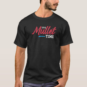 T-shirt C'est Mullet Time Heart Mullets Rock Short 80s Hai