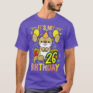 T-shirt C'est My 26th Birthday Otter - 1