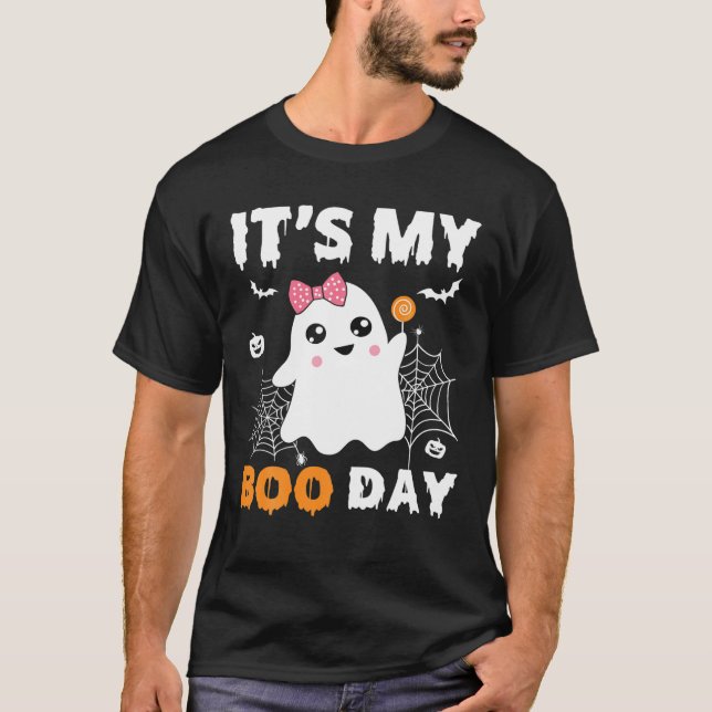 T-shirt C'Est My Boo Day Shirt Halloween Anniversaire Fant (Devant)