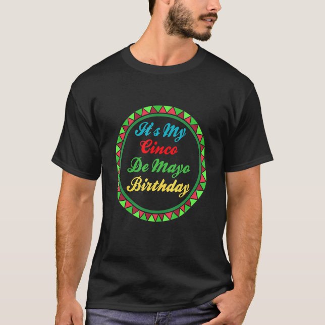 T-shirt C'est My Cinco De Mayo Anniversaire Cinco De May (Devant)