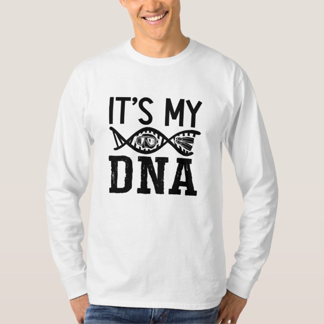 T-shirt C'est My DNA SpearFishing Dive Freediver Freedivin (Devant)