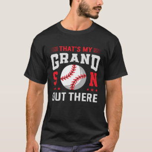 T-shirt C'est My Grandson Out There Baseball Grandparents
