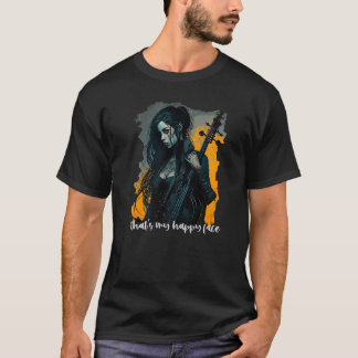 T-shirt C'est My Happy Wednesday Face Goth Style