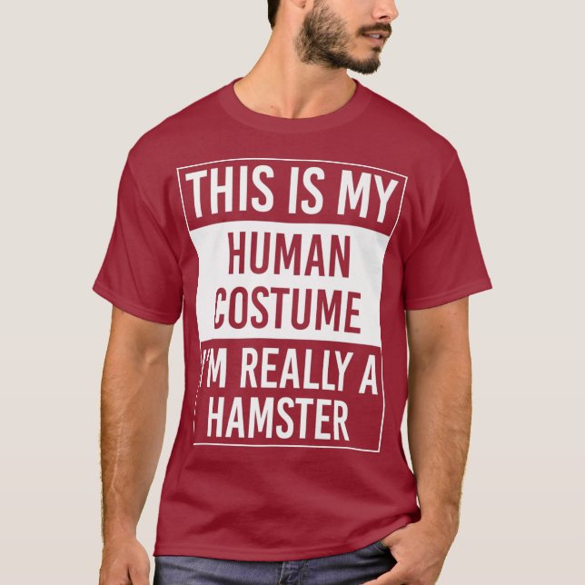 T-shirt C'est My Human Im Really HAMSTER Premium (Devant)