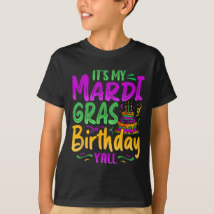 T-shirt C'est My Mardi Gras Anniversaire Fête de Yall Mard
