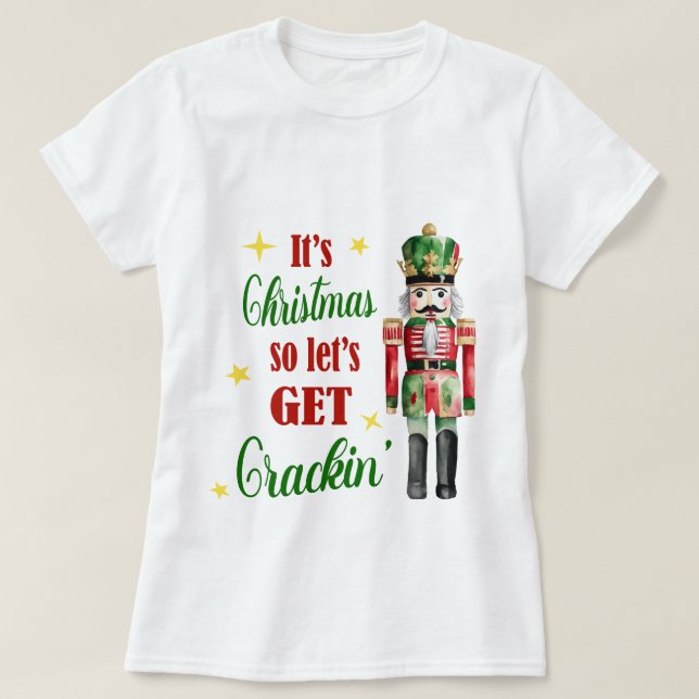 T-shirt C'est Noël, on va se faire craquer. (Design devant)