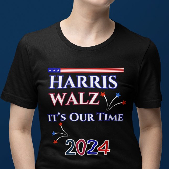 T-shirt C'est notre heure Harris Walz 2024 (Créateur téléchargé)