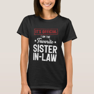 T-shirt C'est officiel Je suis la belle-soeur préférée