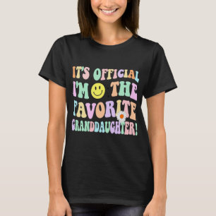 T-shirt C'est officiel, je suis la petite-fille préférée