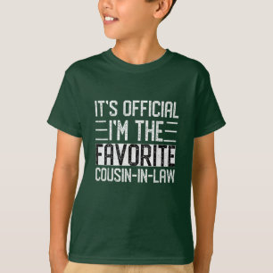 T-shirt C'est officiel, je suis le beau-cousin favori