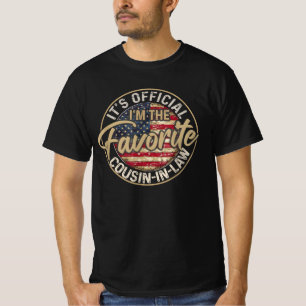 T-shirt C'est officiel, je suis le beau-cousin favori
