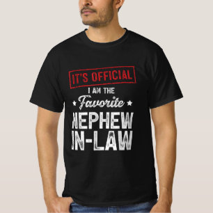 T-shirt C'est officiel, je suis le beau-neveu préféré