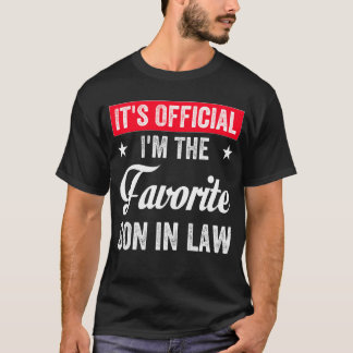 T-shirt C'est officiel Je suis le Fils Préféré de la Loi D