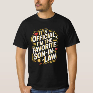 T-shirt C'est officiel Je suis le gendre favori