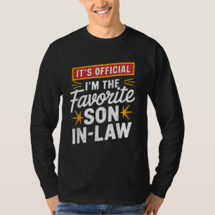 T-shirt C'est officiel que je suis le gendre préféré