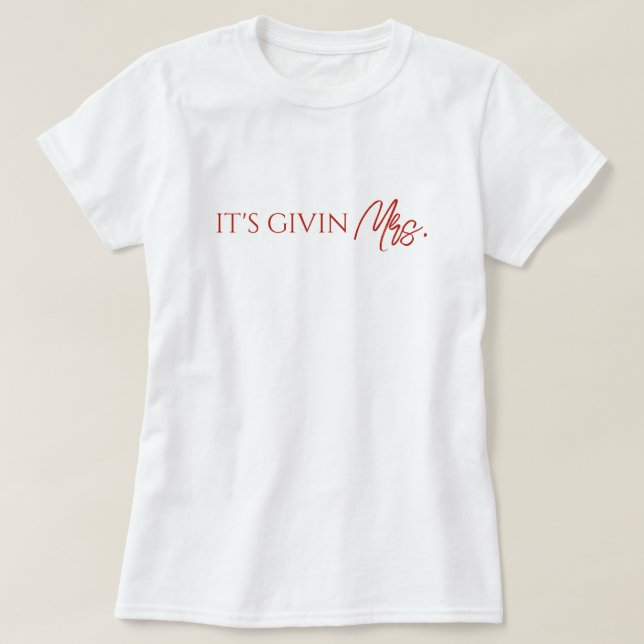 T-shirt C'est offrir à Mme la future mariée (Design devant)