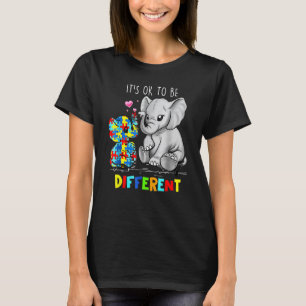 T-shirt C'est Ok D'être Différent Éléphant Mignon Sensibil