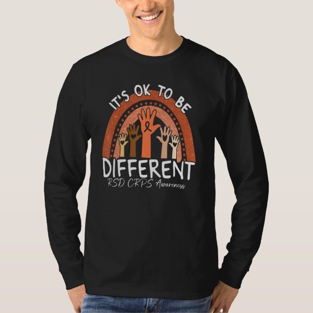T-shirt C'est Ok D'être Différent RSD CRPS Sensibilisation (Devant)