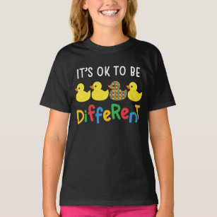 T-shirt C'Est Ok D'Être Un Duckling Sensibilisation sur l'