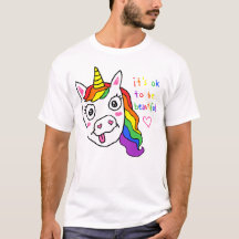 C'est Ok D'être Un Licorne Arc-En-Ciel Mignon Et D