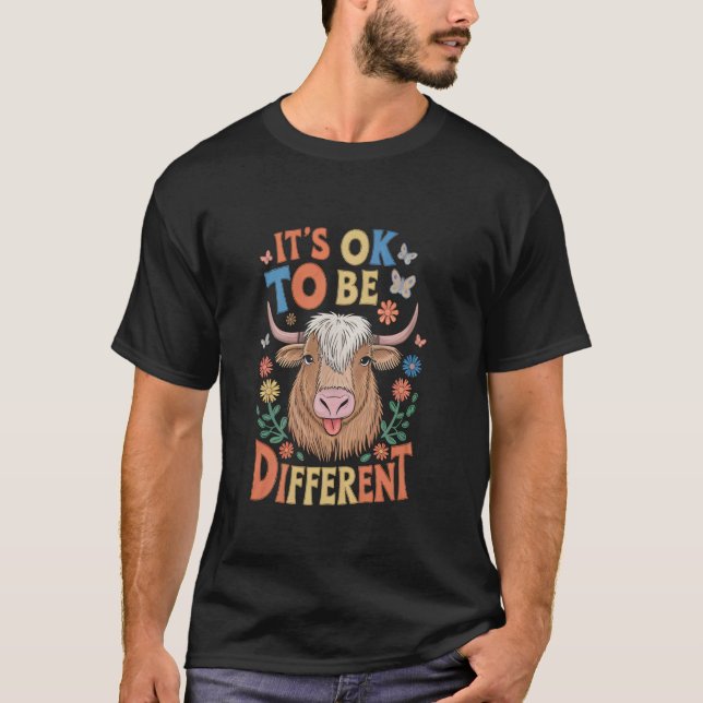 T-shirt C'est Ok Pour Être Différent Autism Awareness High (Devant)