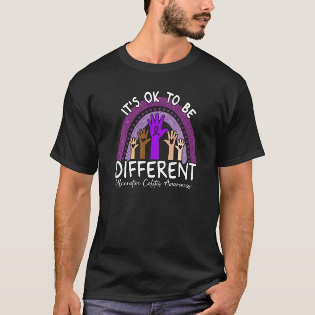 T-shirt C'est Ok Pour Être Différent Ulcerative Colitis Se (Devant)