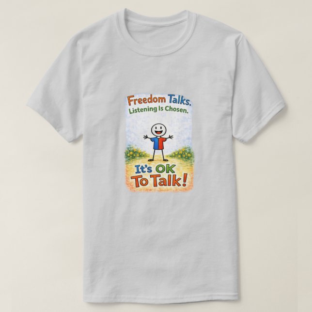 T-shirt C'est OK Pour Parler (11) (Design devant)